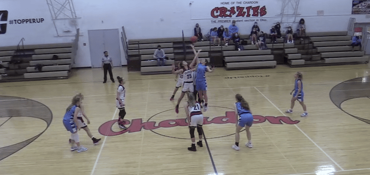 Paige Cole Opening Tip Louisville Leopards Girls Basketball at Chardon Hilltoppers 2021