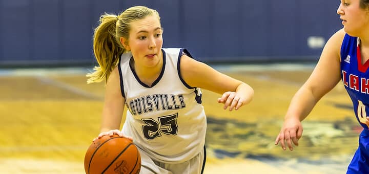 Aubrey Thorne Louisville Leopards Girls Basketball Vs. Lake Blue Streaks 2018