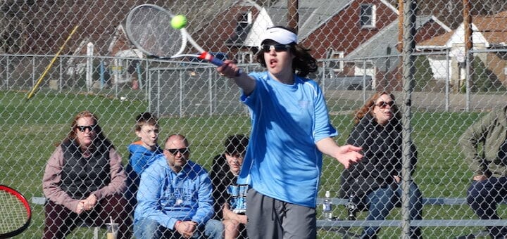 Garett Holleran Louisville Leopards Boys Tennis Vs. Cardinal Mooney Cardinals 2021