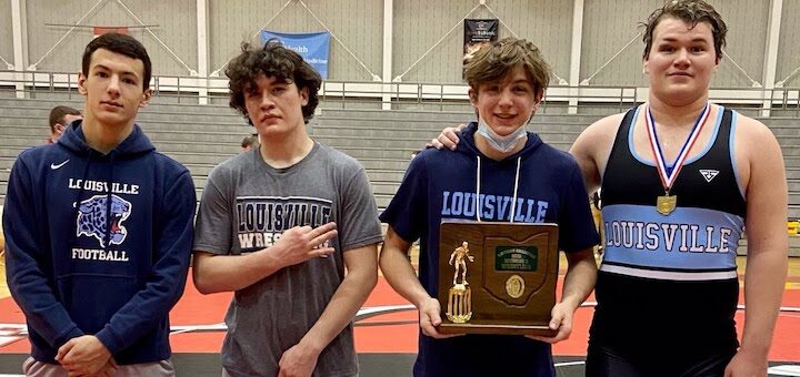 Louisville Leopards Wrestling 2021 District Champions