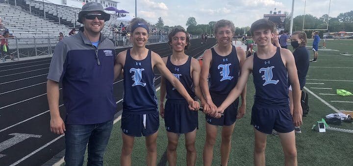 Louisville Leopards 4x800 Meter Relay Team at 2021 District Meet