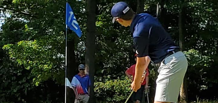 Cole Miller Louisville Leopards Boys Golf at Simonson Invitational 2021