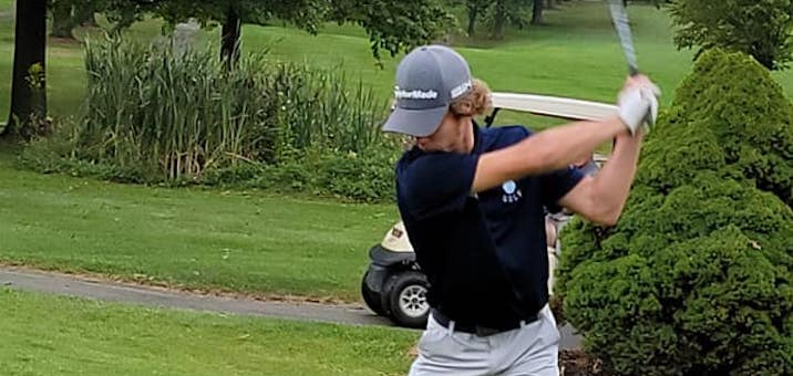 Caleb Harsh Louisville Leopards Boys Golf 2021 at Sleepy Hollow Country Club