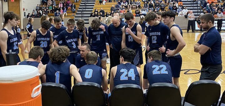 Louisville Leopards Boys Basketball at North Canton Hoover Vikings Boys Basketball 2021