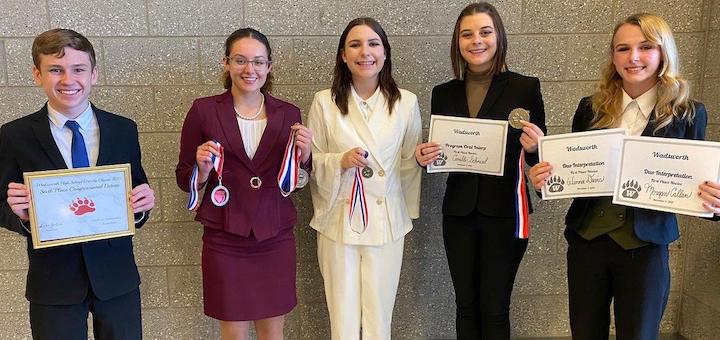Louisville Leopards Speech & Debate - Wadsworth Tournament Winners
