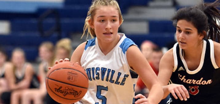 Maddie Dyer Louisville Leopards Girls Basketball Vs. Chardon Hilltoppers 2021