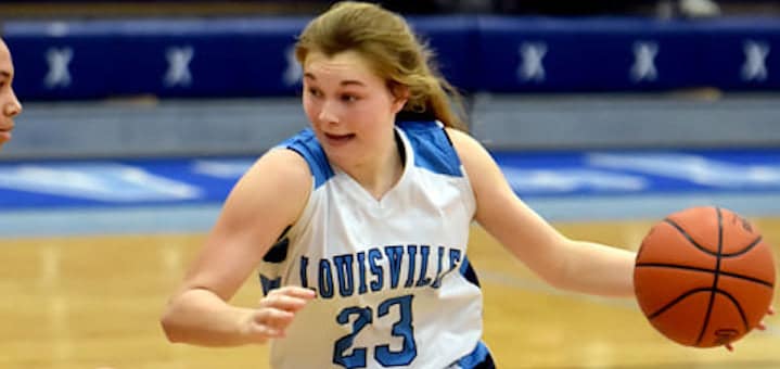 Kendal Loy Louisville Leopards Girls Basketball 2020 Vs. New Philadelphia Quakers