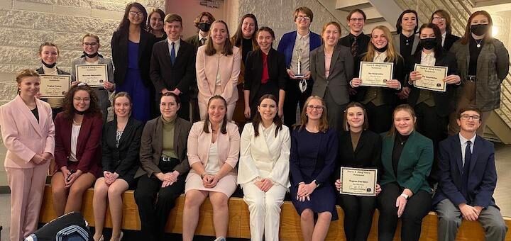 Louisville Speech and Debate Team at Wooster Tournament 2022