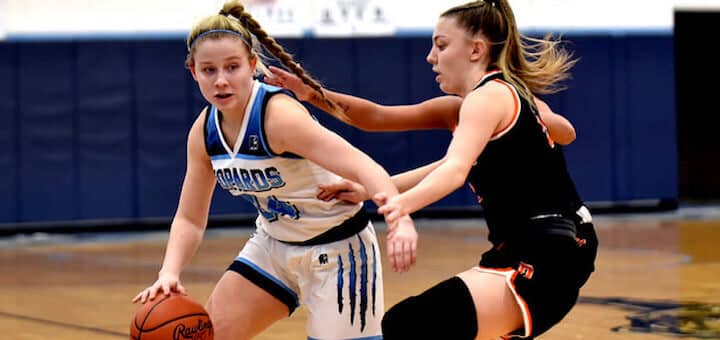 Brooke Haren Louisville Leopards Girls Basketball 2022 Vs. North Canton Hoover Vikings