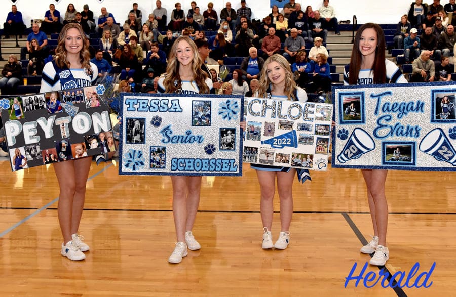 Louisville Leopards Cheerleaders Senior Night 2022