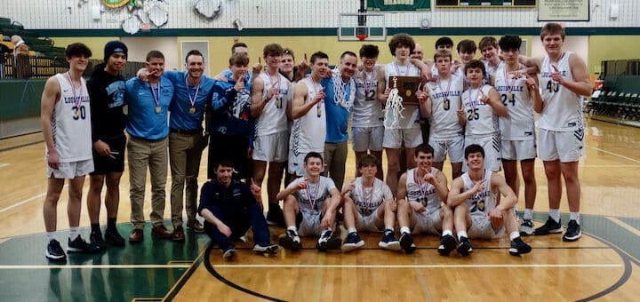 Louisville Leopards Boys Basketball 2022 District Champions
