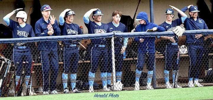 Louisville Leopards Baseball Team in Dugout 2022