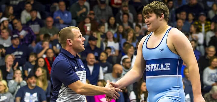 Rocky Laughlin and Cameron Brazek Louisville Leopards Wrestling 2019-2020 Vs. Beaver Local