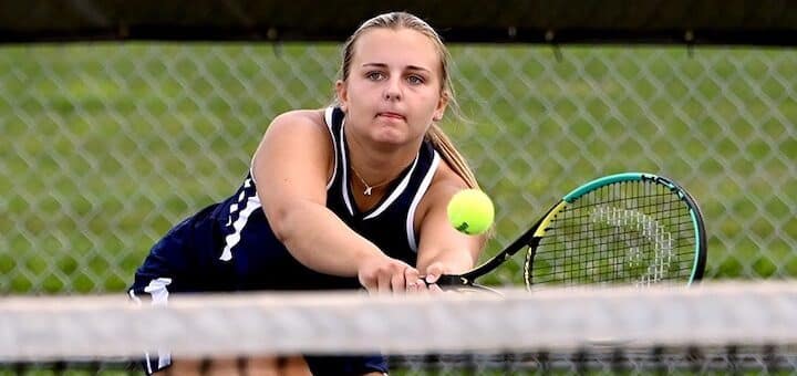 Abby Glaspell Louisville Leopards Girls Tennis 2022 at Net - Herald