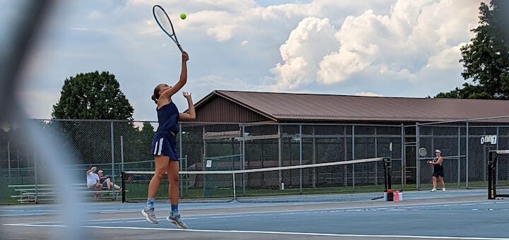 Morgan DeLaCroix Louisville Leopards Girls Tennis Vs. Massillon Tigers 2022
