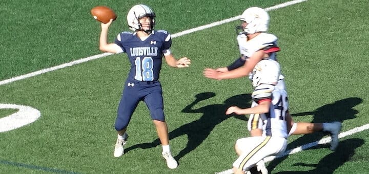 Gabe Stoffer Louisville Leopards Freshman Football Vs. Tallmadge Blue Devils 2022
