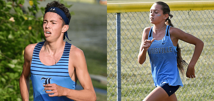 Grant Brown and Kylah Meyer Louisville Leopards Cross Country at East Canton Invitational