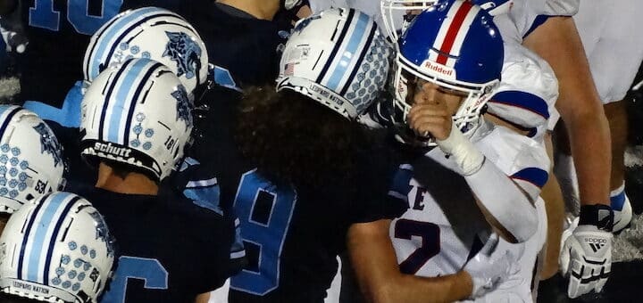 Jacobe Davide Louisville Leopards and Matthew Sollberger Lake Blue Streaks Football 2022