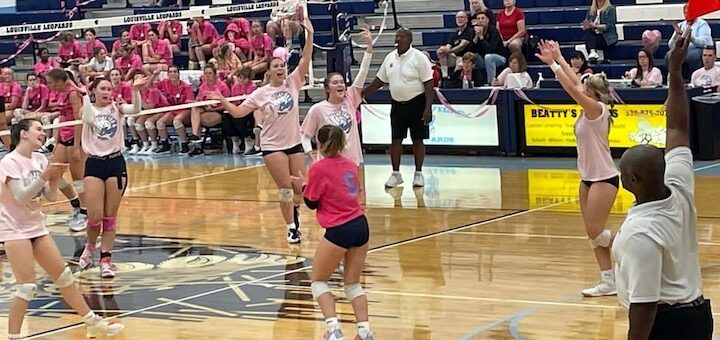 Louisville Leopards Volleyball Play for a Cure Vs. New Philadelphia Quakers 2022