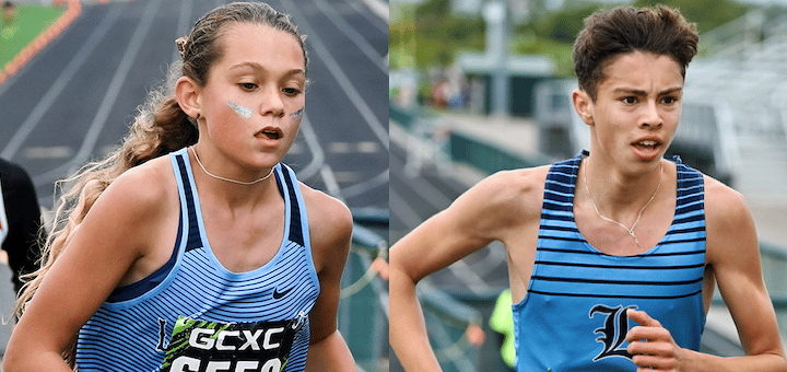 Kylah Meyer and Grant Brown at Stark County Meet 2022 - Herald