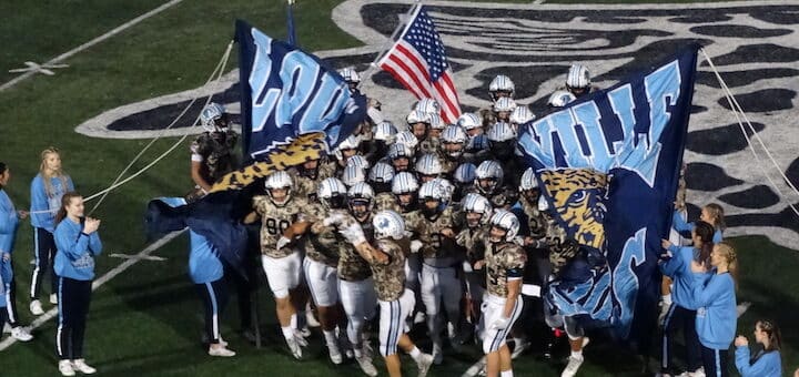 Louisville Leopards Football Military Appreciate Night Vs. NDCL Lions 2022