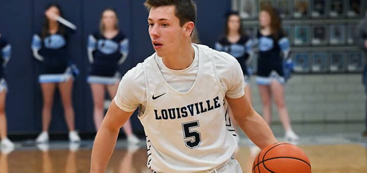 Charlie Roberts Louisville Leopards Boys Basketball Vs. South Range Raiders 2022 - Herald