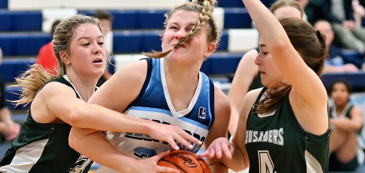 Brooke Haren Louisville Leopards Girls Basketball Vs. Central Catholic Crusaders 2023 - Herald