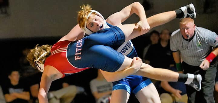 Kolten Barker Louisville Leopards Vs. Austintown Fitch Falcons Wrestling 2023 - Herald