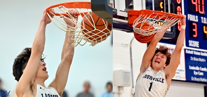 Will Aljancic and Hayden Nigro Dunking Louisville Leopards Vs. SPIRE Institute Boys Basketball 2023