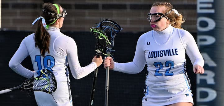 Brooke Hubbard and Tess Golden Louisville Leopards Girls Lacrosse Vs. Hoban Knights 2023 - Herald