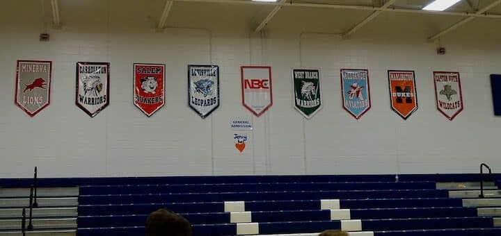 NBC Banners in Louisville Gym