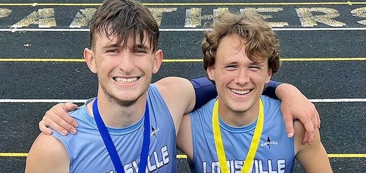 Seth Anderson and Ty Pinion 400 Meter Run Stark County Championships 2023 - Herald