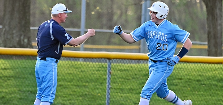 Karson Siegfried and Mark Adams Louisville Leopards Baseball 2023 - Herald