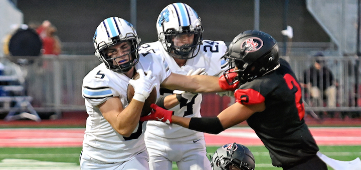 Tate Golden Louisville Leopards Football Vs. New Philadelphia Quakers 2023 - Herald