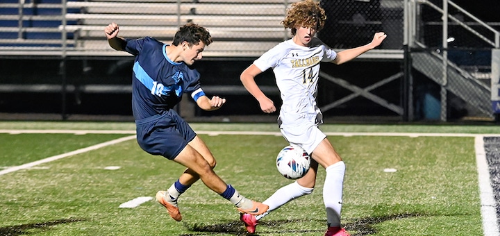 Brady Adams Louisville Leopards Vs. Tallmadge Blue Devils Boys Soccer 2023 - Herald