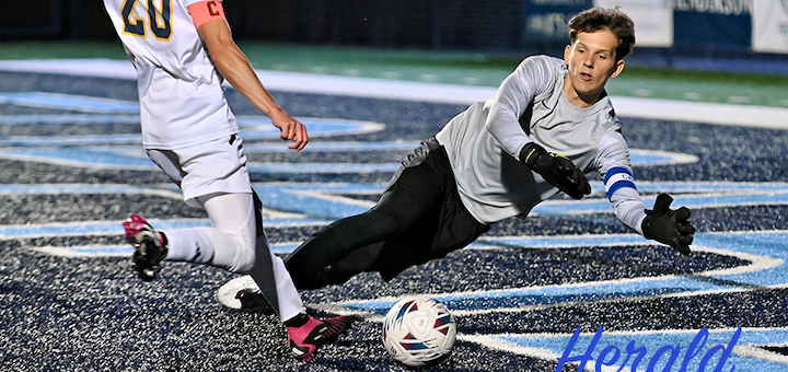 Noah Emmons Louisville Leopards Vs. Tallmadge Blue Devils Boys Soccer 2023 - Herald