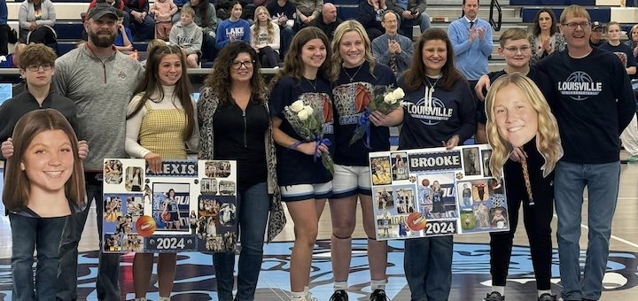 Louisville Leopards Girls Basketball Senior Night 2024