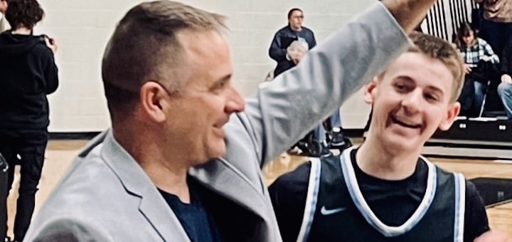 Tom Siegfried and Beau Siegfried Louisville Leopards Vs. Lutheran East Falcons Boys Basketball 2024