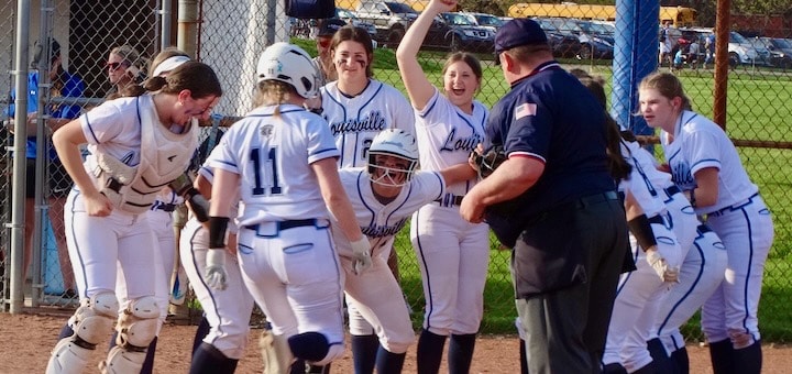 Brooke Haren Home Run Louisville Leopards at Lake Blue Streaks 2024