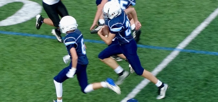 Maddux Edgein Louisville Leopards 8th Grade Football Vs. Marlington Dukes 2024