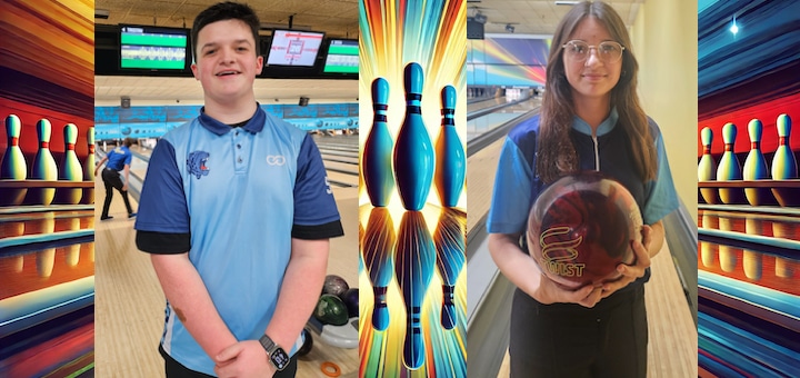Jonathan Horn and Abby Wenger Louisville Leopards Bowling Vs. Lake Center Christian Tigers 2025