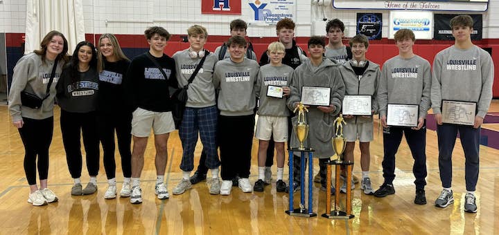 Louisville Leopards Wrestling 2025 EOWL Tournament Champions