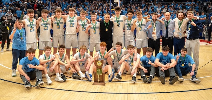 Louisville Leopards Boys Basketball 2025 State Champions