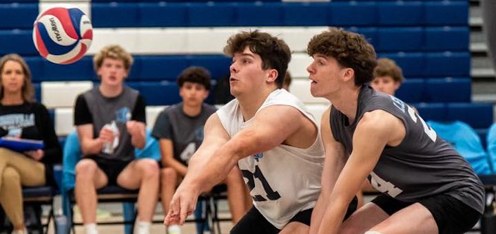 Kyle Deem and Raiden Lidner Louisville Leopards Boys Volleyball Vs. Howland Tigers 2025