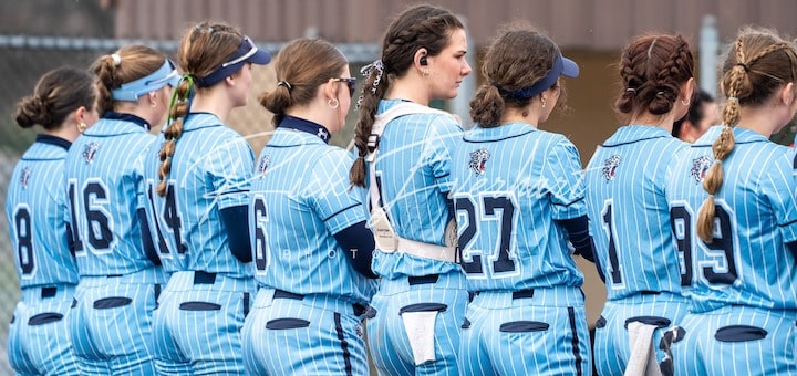 Louisville Leopards Softball Team Lined Up Vs. Marlington Dukes 2025