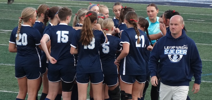 Louisville Leopards Girls Soccer Team with Head Coach Dale Mitchell Vs. Tusky Valley 2025