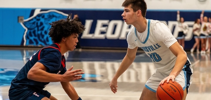 Cayden Balcomb Louisville Leopards Vs. Austintown Fitch Falcons Boys Basketball 2025 - Everhart