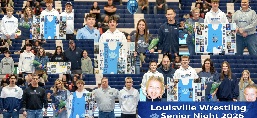Louisville Leopards Wrestling Senior Night 2026