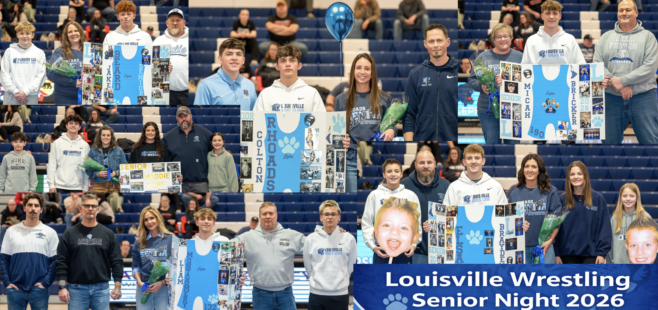 Louisville Leopards Wrestling Senior Night 2026