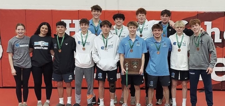 Louisville Leopards Wrestling 2026 District Runner-Up